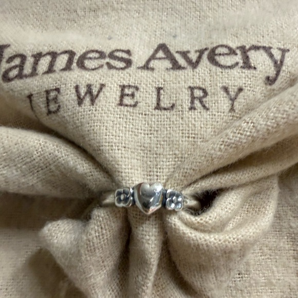 James Avery Jewelry - James Avery Silver Floral Heart Ring